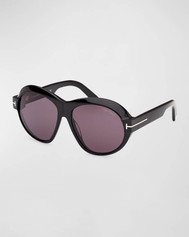 Inger Acetate Round Sunglasses